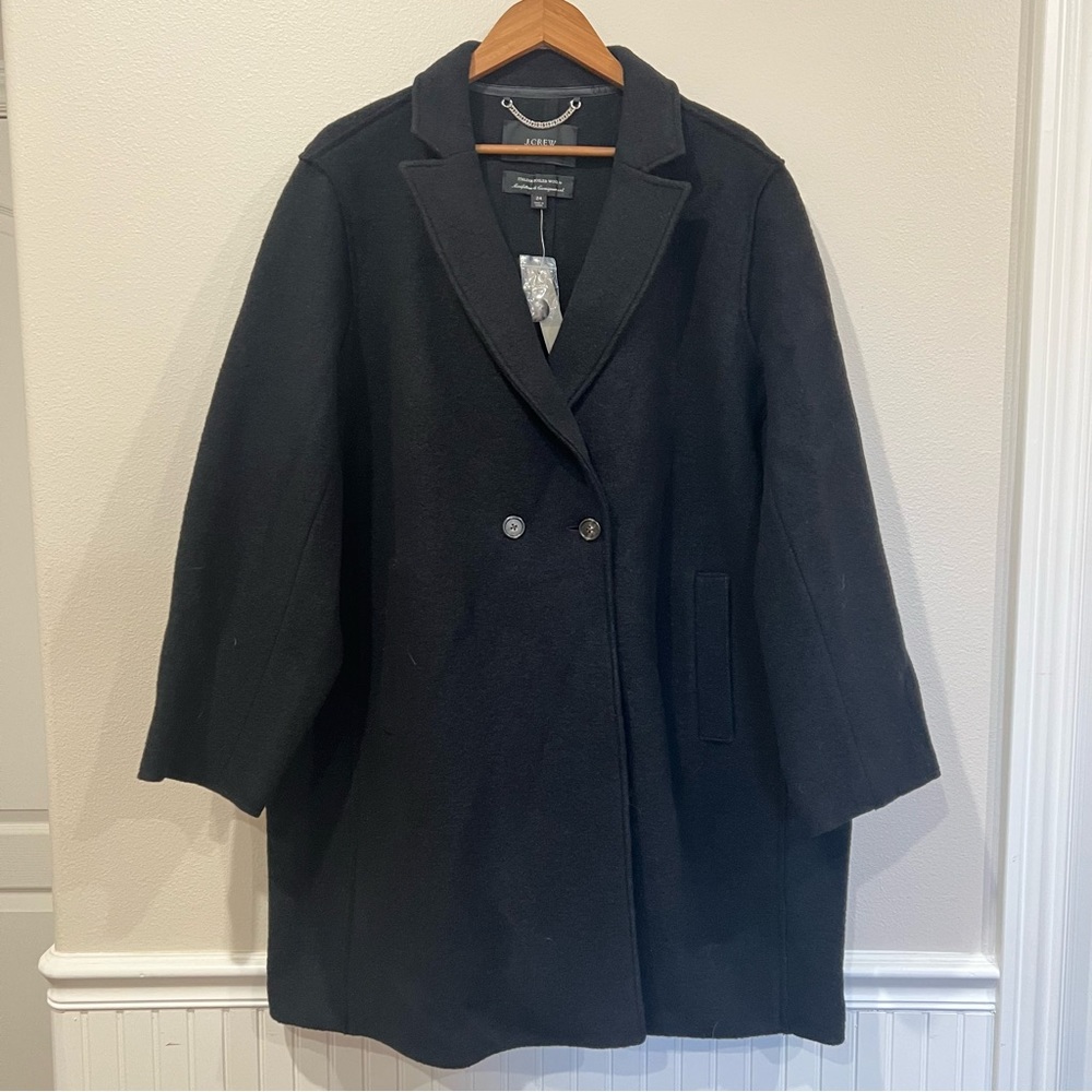 J. Crew Wool Blazer Coat Black 3X